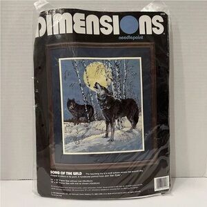 VTG 1994 Dimensions Needlepoint Kit #2420 Song of the Wild 14x16 Jon Van Zyle